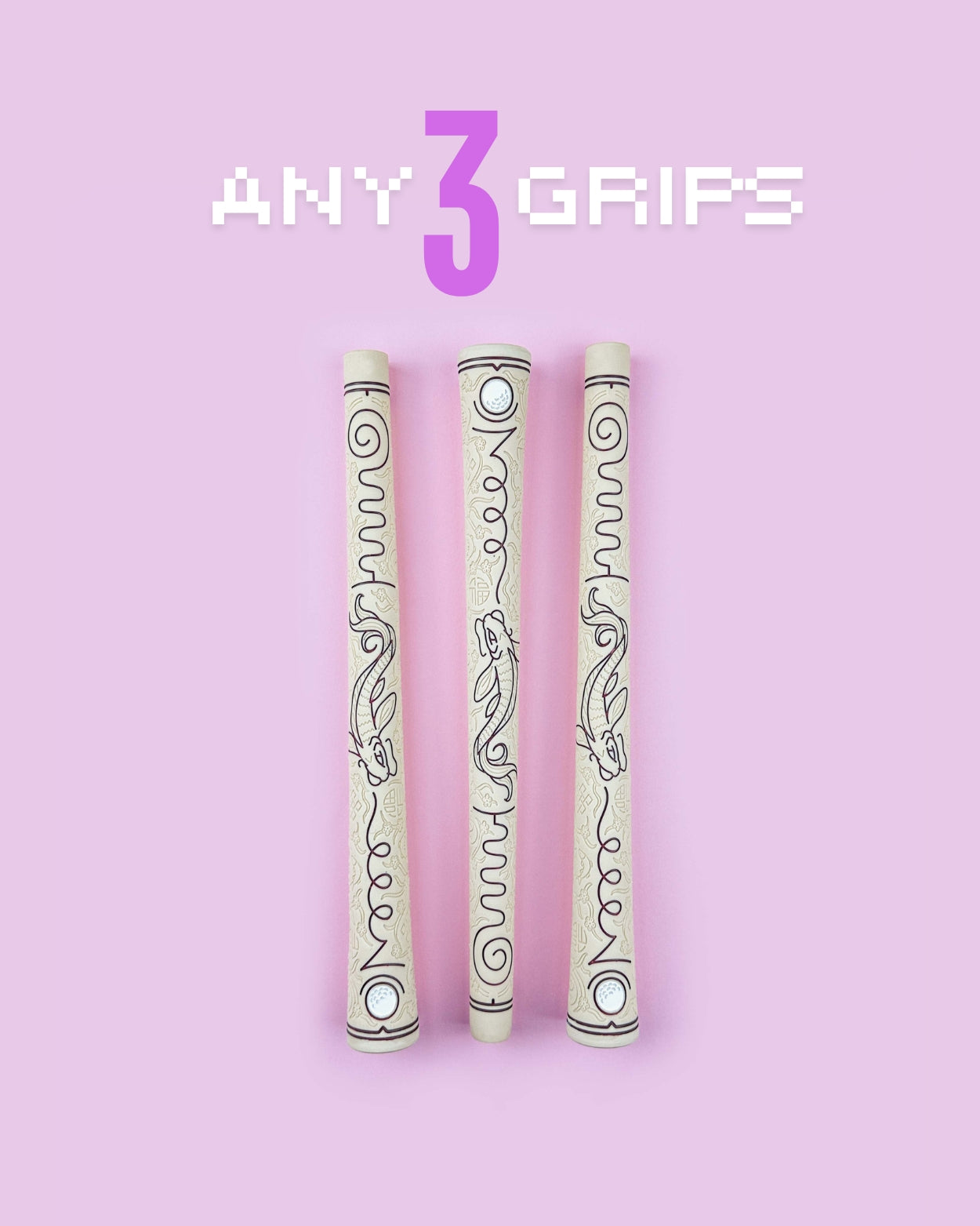 Golf Grip Set - 3 Grips - Chilli Grips